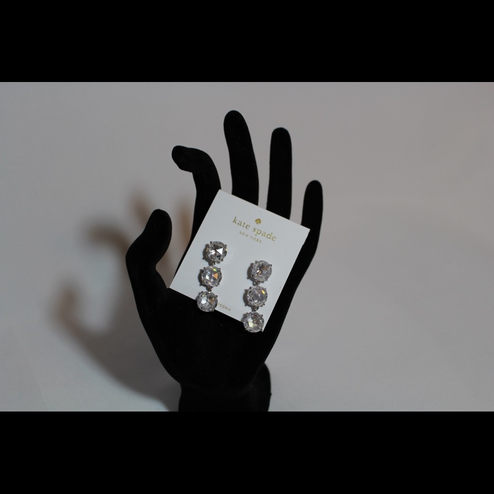 Kate Spade Silver Earrings. NWT.